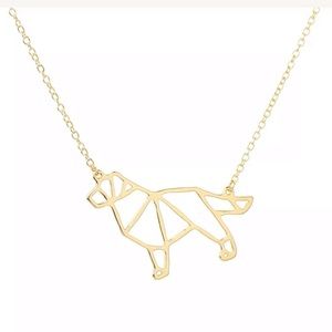 Jewelry - NWT • dog geometric necklace Jewelry - NWT • dog geometric necklace